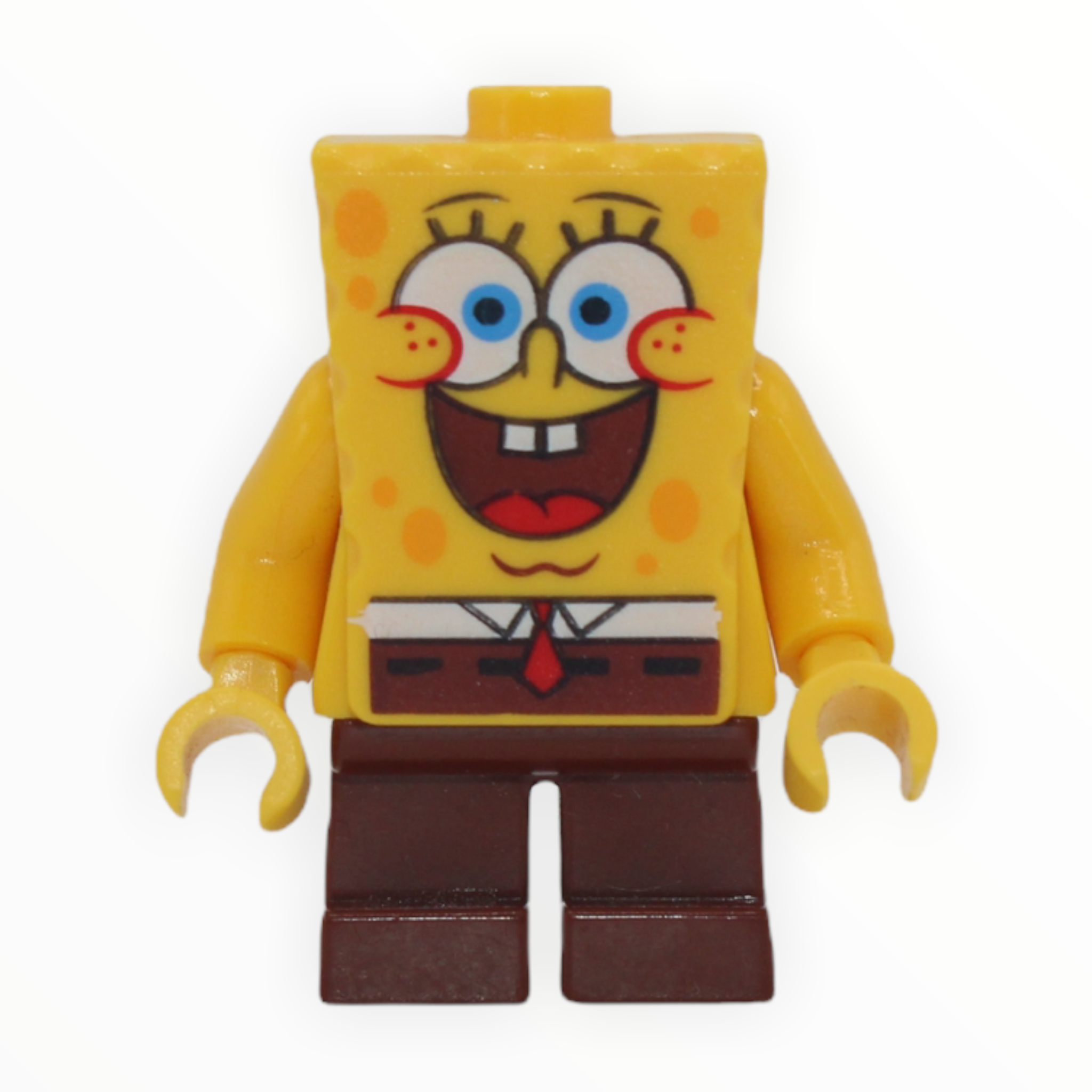 SpongeBob SquarePants (large grin, black eyebrows)