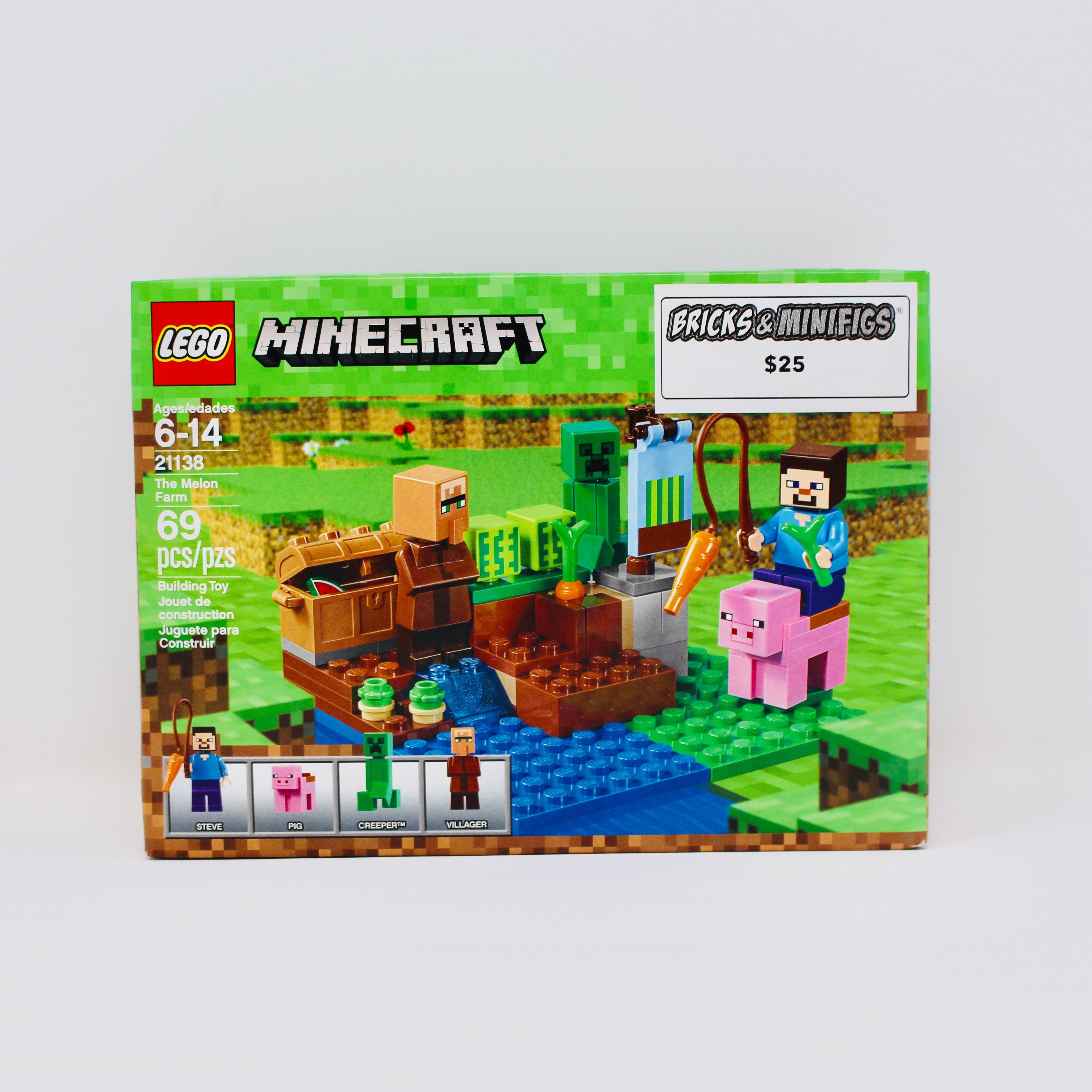 Lego minecraft hot sale watermelon farm