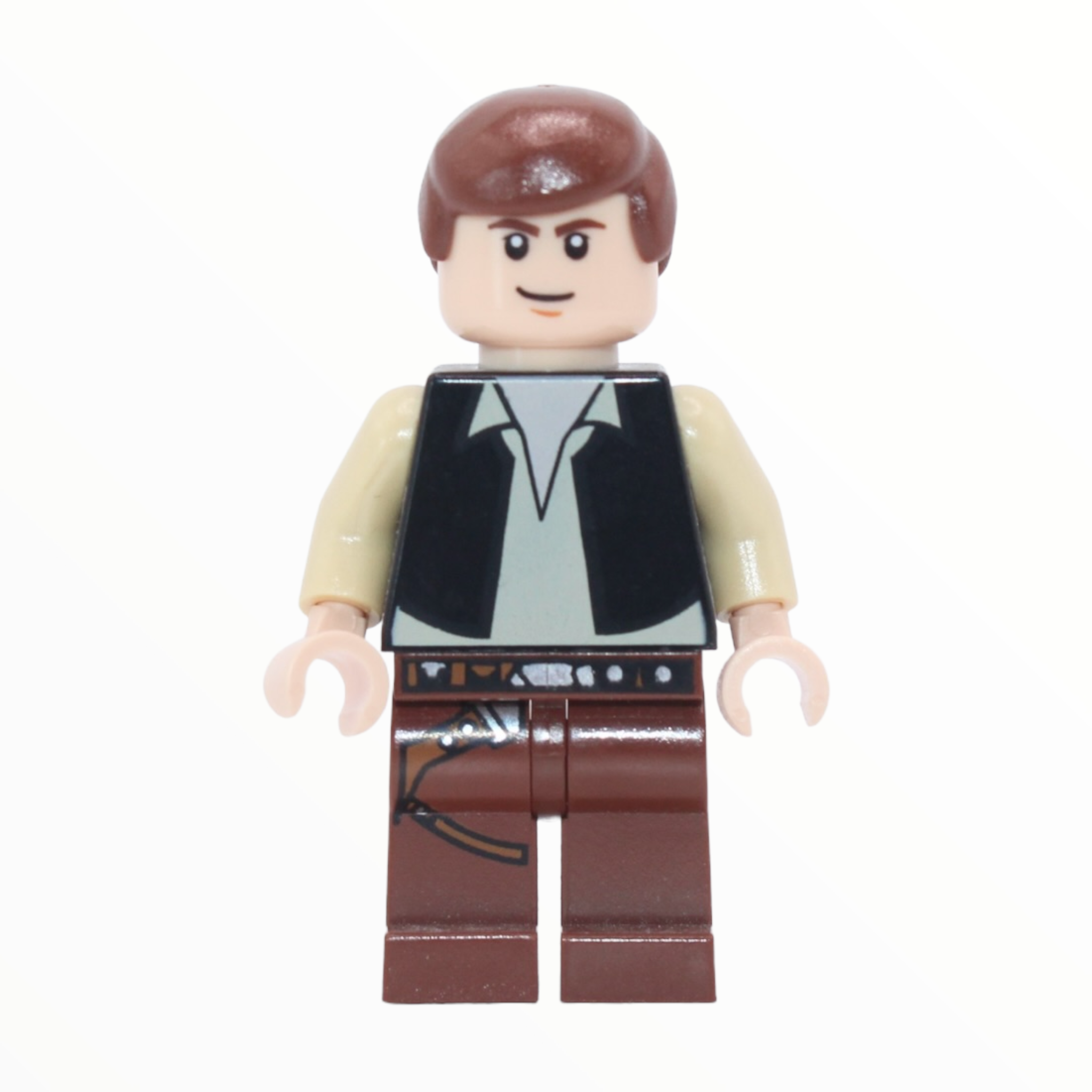 Han Solo (black vest, reddish brown legs, eyes with pupils, 2010)