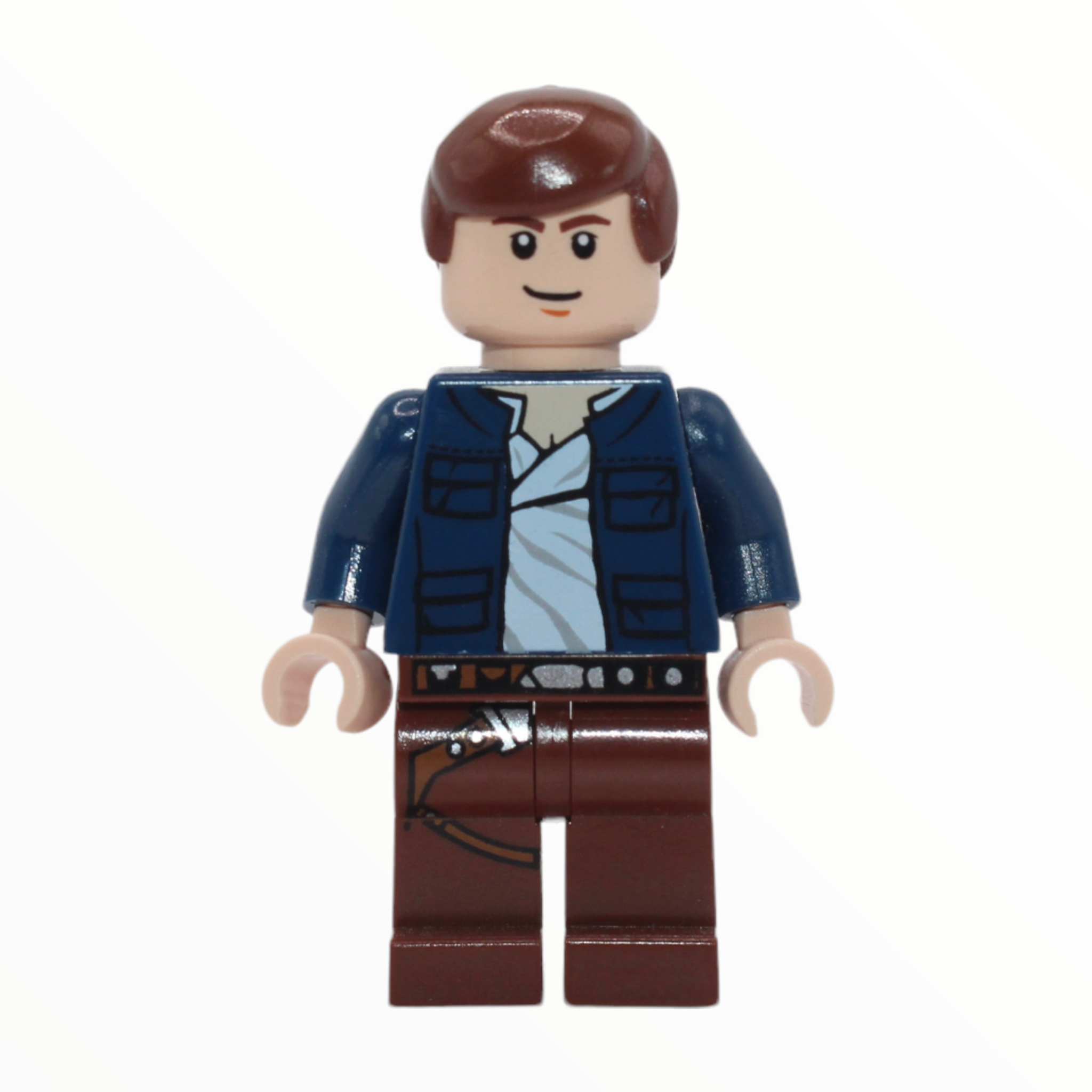 Han Solo (open dark blue jacket, reddish brown legs, pupils, 2010)