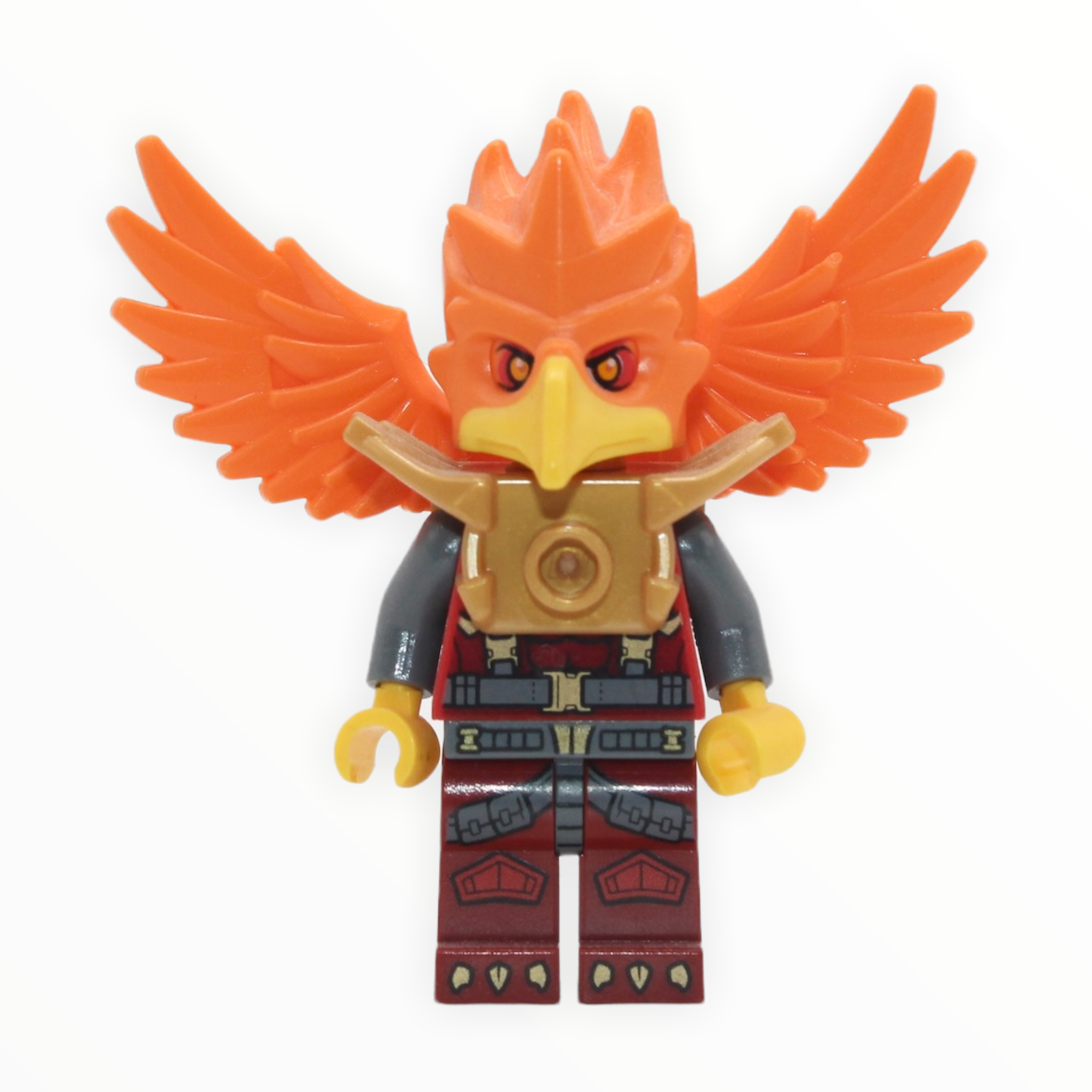 Frax (dark red legs, gold light armor)