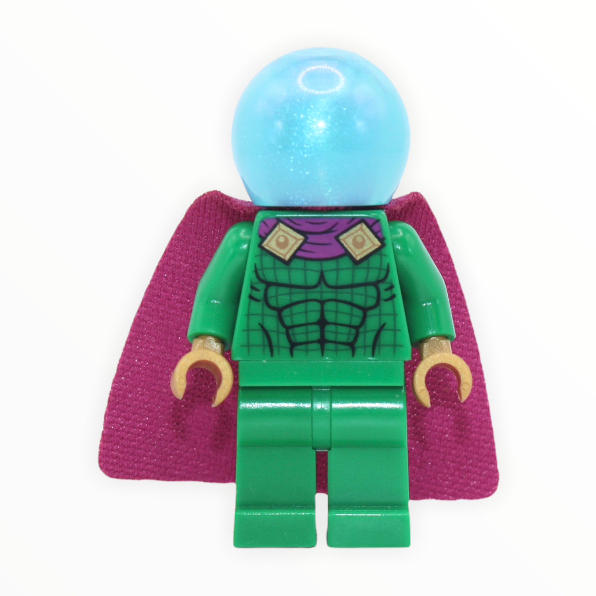 Mysterio (stain trans-light blue helmet, one-hole cape)