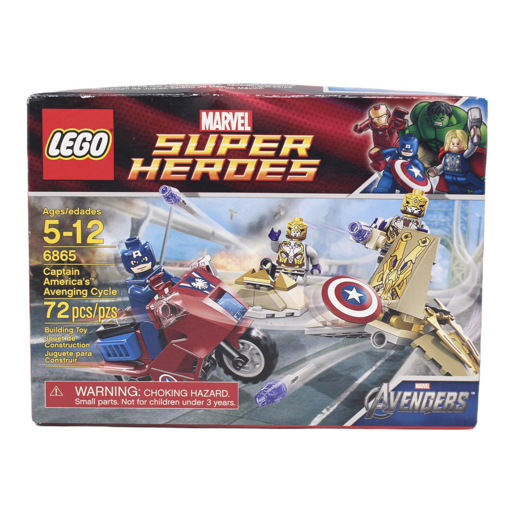 Retired Set 6865 Marvel Super Heroes Captain America's Avenging Cycle